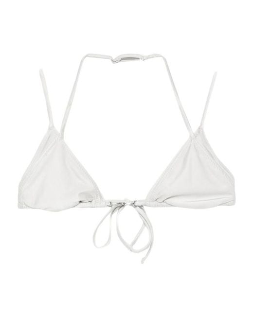Frankie's Bikinis White X Jennie Mabel Bikini Top