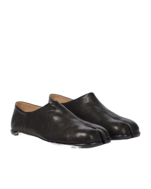 Maison Margiela Brown Tabi Leather Loafers