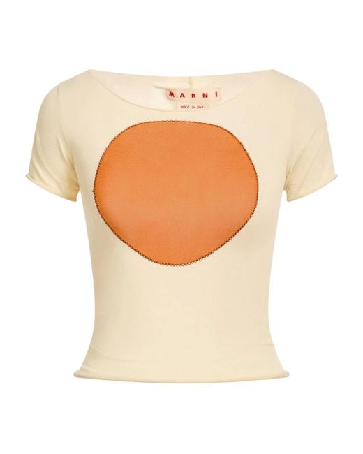 Marni White Jersey T-Shirt