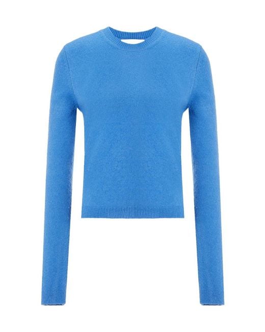 Nanushka Blue Long-Sleeved Crewneck Knitted Jumper
