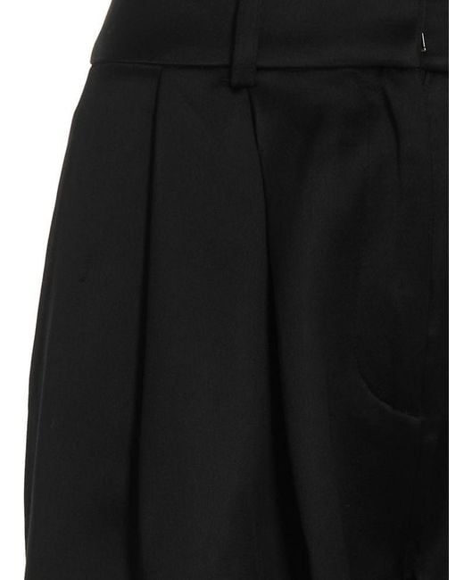 Co. Black Tailored Front Pleat Trousers