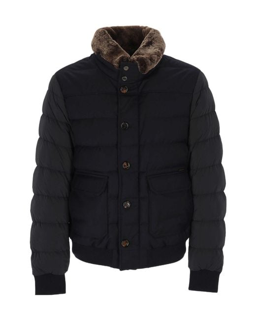 Moorer Black Long-Sleeve Jacket for men