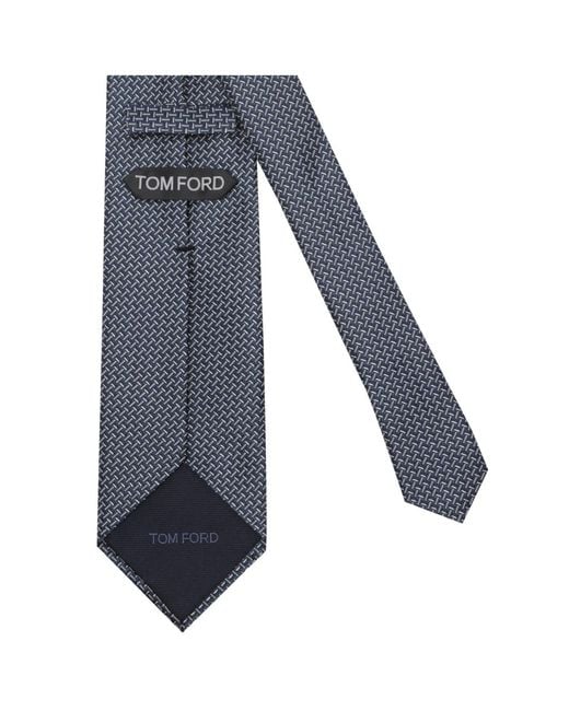 Tom Ford Blue Pointed Tie for men