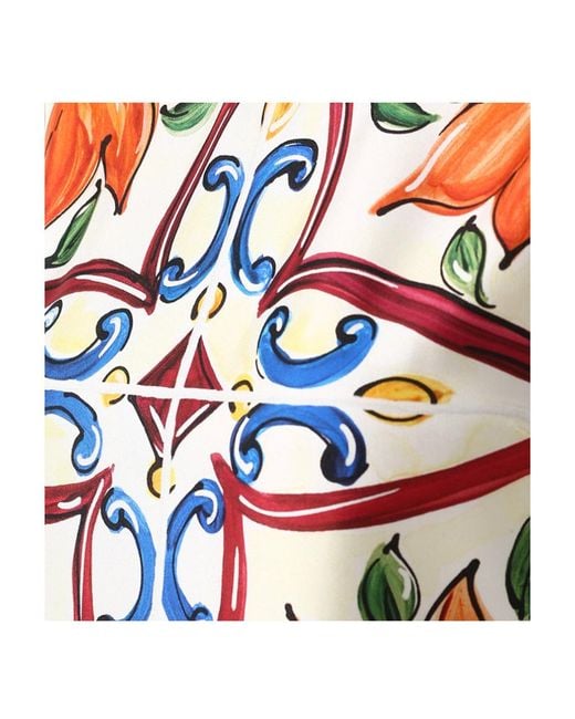 Dolce & Gabbana White Print Short Sleeve T-Shirt