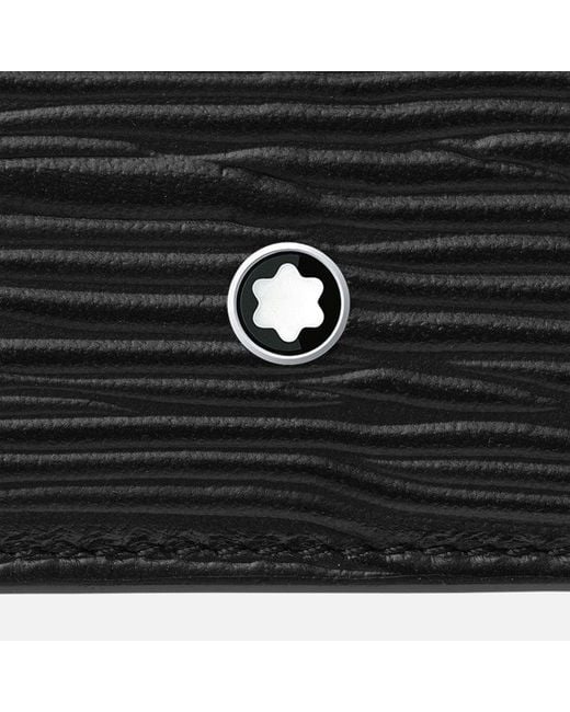 Montblanc Black Meisterstück 4810 Logo Plaque Card Holder for men