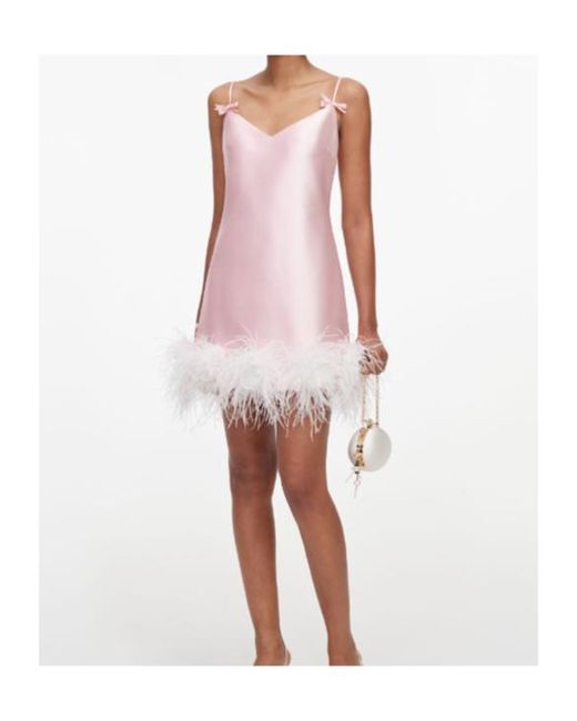 Self-Portrait Pink Mini Dress