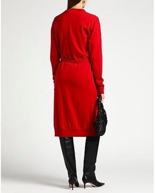Dolce & Gabbana Red A Lightweight Knitted Cardigan