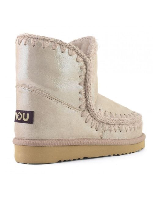 Mou Natural Eskimo Metallic Boots