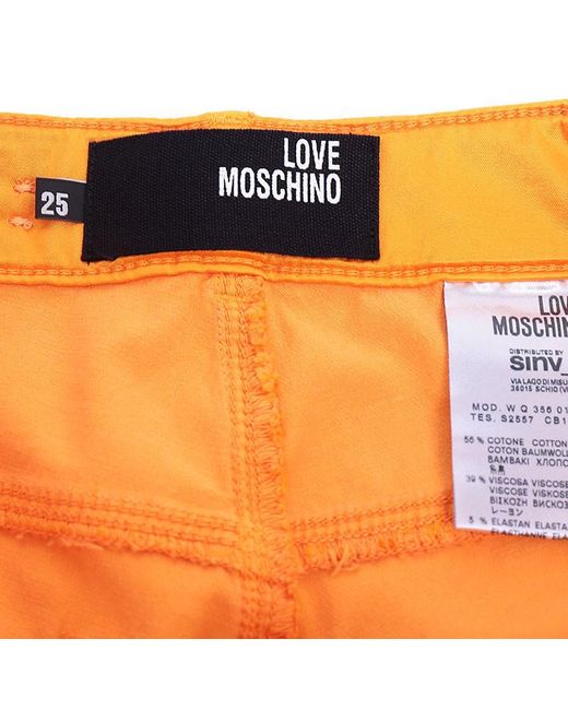 Moschino Orange Slim Casual Pants