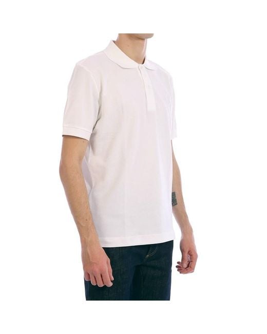 Dior White Homme Logo Polo Shirt for men