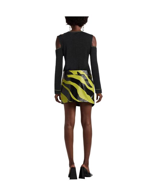 Ganni Black Crew-Neck Knitted Top