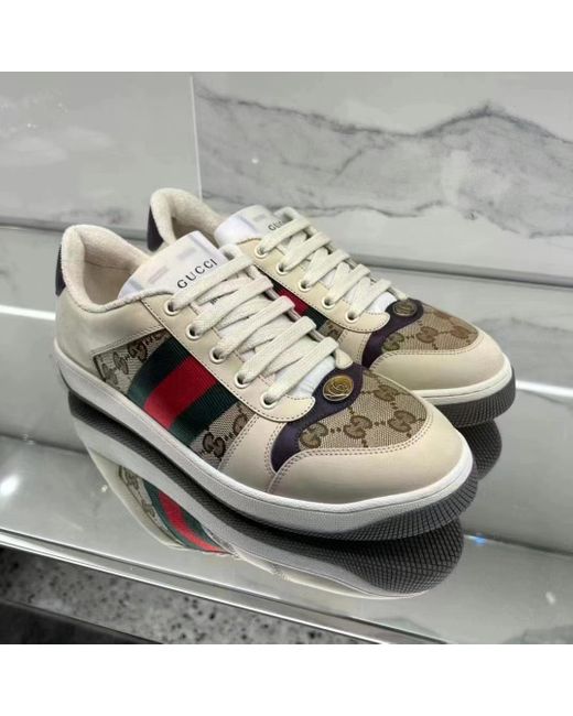 Gucci Pink Screener Sneakers for men