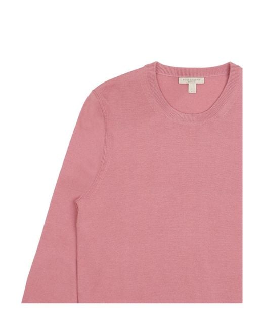 Burberry Pink Long-Sleeved Pullover for men