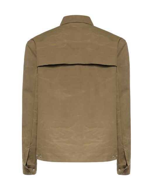 Herno Green Laminar Utility Pocket Coat for men