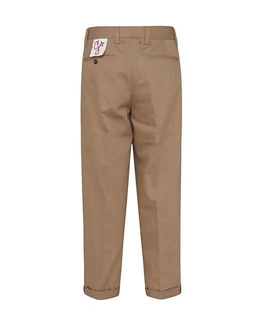 Golden Goose Deluxe Brand Natural Straight Leg Tailored Pants for men