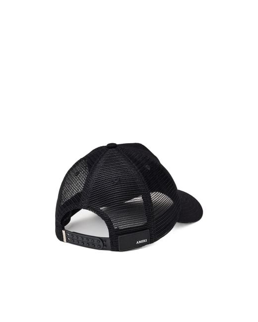 Amiri Black 'Arts District' Trucker Cap for men