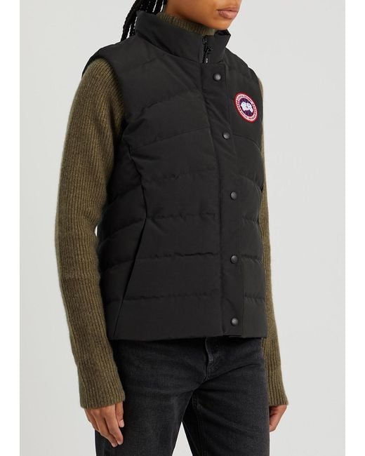 Canada Goose Black Freestyle Quilted Arctic-Tech Shell Gilet