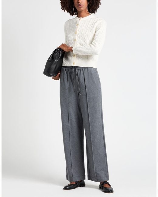 Brunello Cucinelli White Solid-Color Cashmere Thin Knitted Sweater