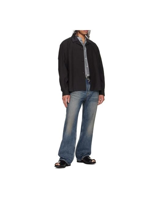 Our Legacy Gray Third Cut Straight Jeans for men