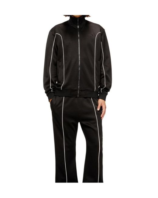 DIESEL Black Locking Do Track Sweatshirt for men