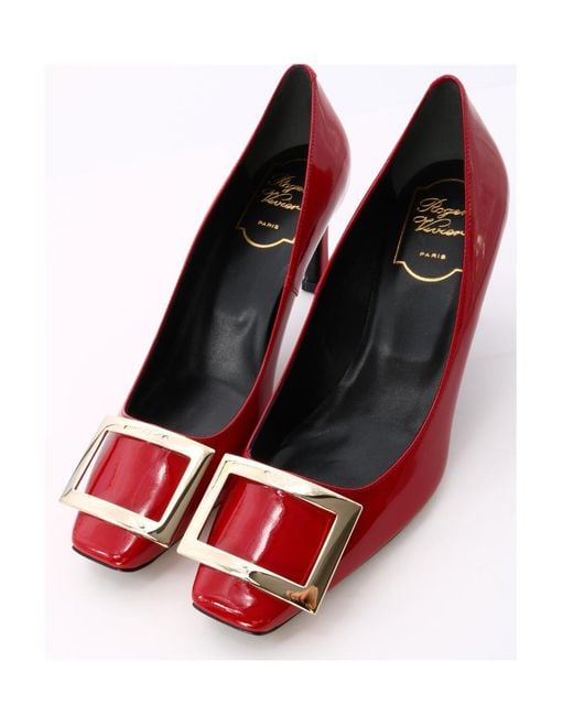 Roger Vivier Red Trompette Buckle Pumps