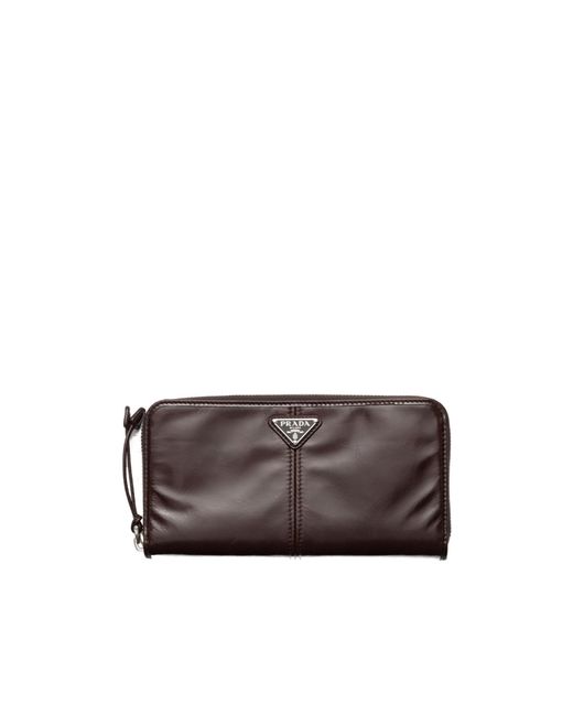 Prada Brown Leather Wallet for men