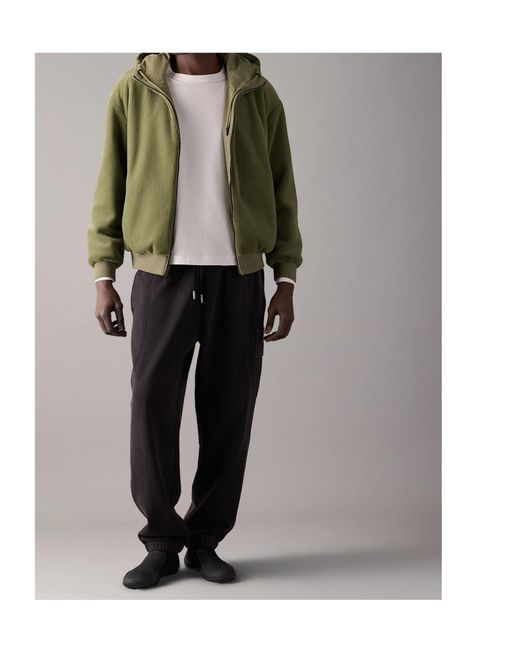 Moose Knuckles Green Roland Reversible Bunny Hooded Logo-Patch Jacket for men