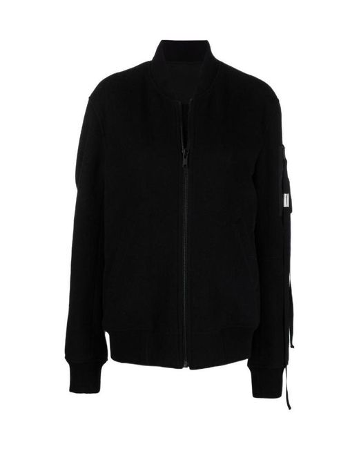 Ann Demeulemeester Black Zip-Up Wool Jacket