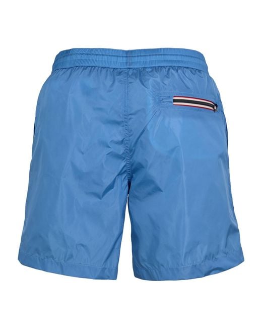 Moncler Blue Simple Swim Trunks for men
