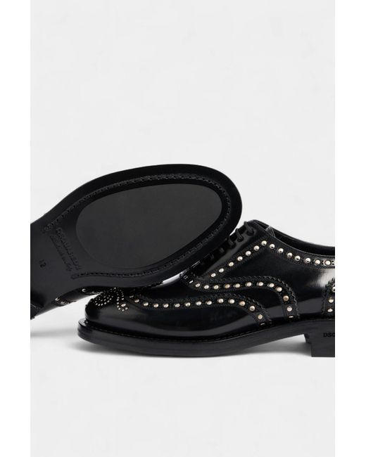 DSquared² Black Classic Evening Oxford Shoes for men