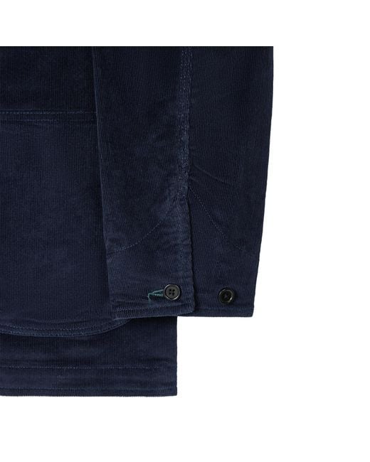 Paul Smith Blue Corduroy Work Jacket for men