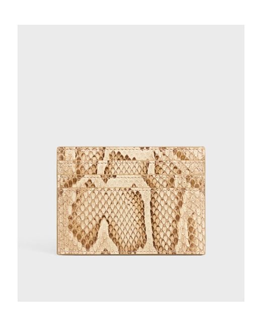 Céline Natural Card Holder Triomphe