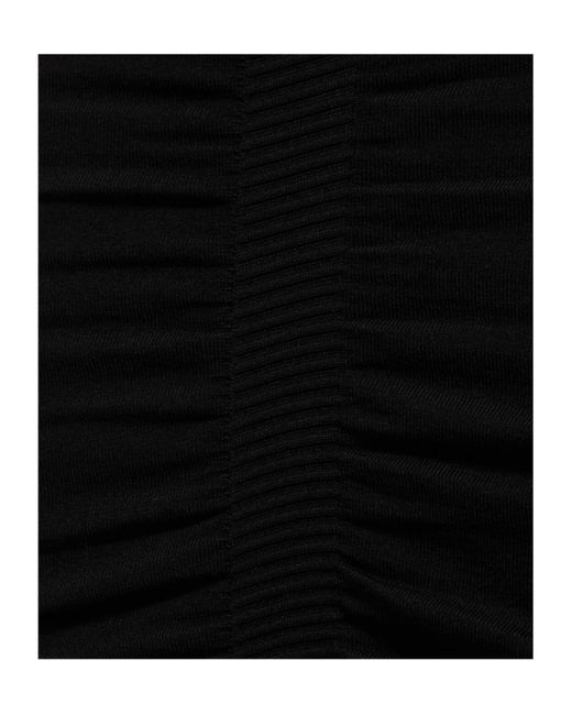 Alexander Wang Black Pleated Knitted Skirt