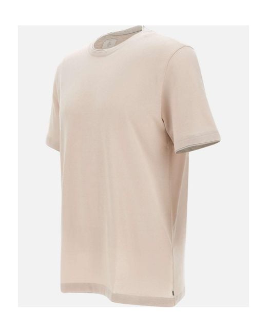 Eleventy White Crew Neck T-Shirt for men