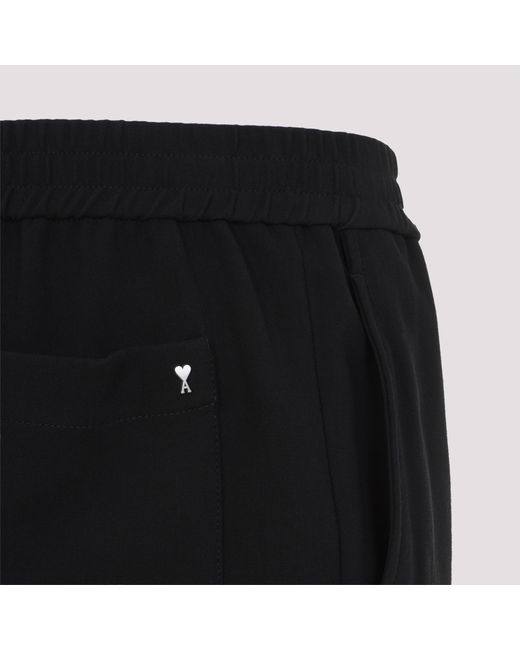 AMI Black Belted Shorts for men