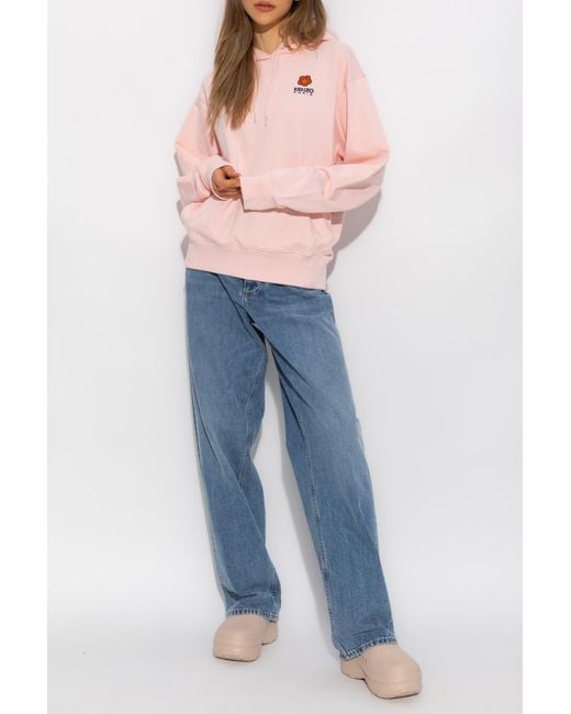 KENZO Pink Boke Flower Motif Hoodie