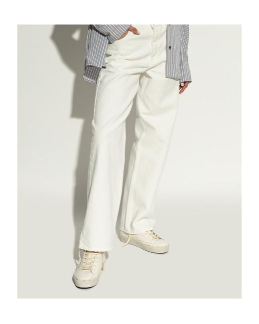 Golden Goose Deluxe Brand White Hi Star Lace-Up Sneakers