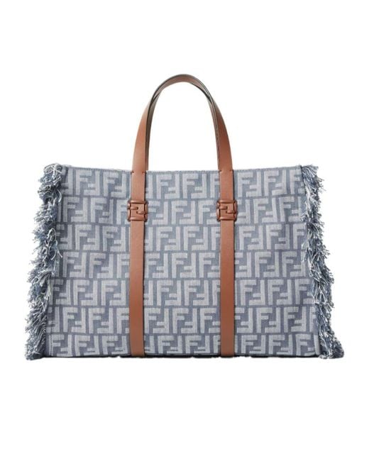 Fendi Blue Summer Tote