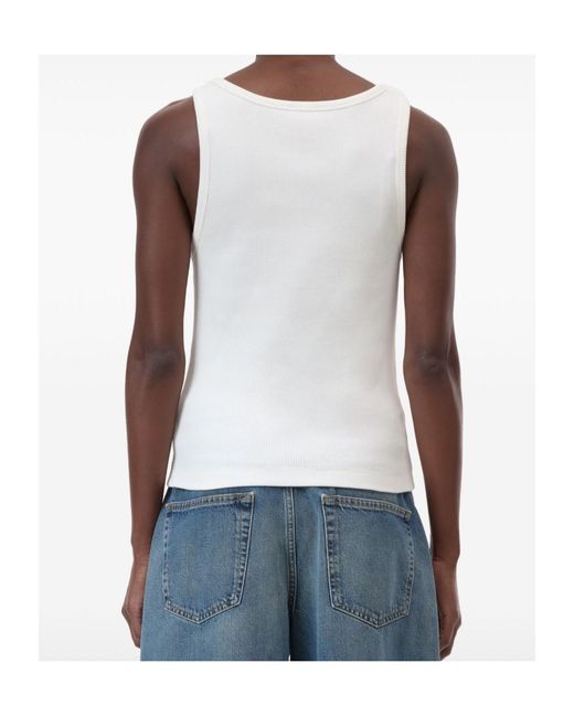 Closed White Scoop Neck Tank Top
