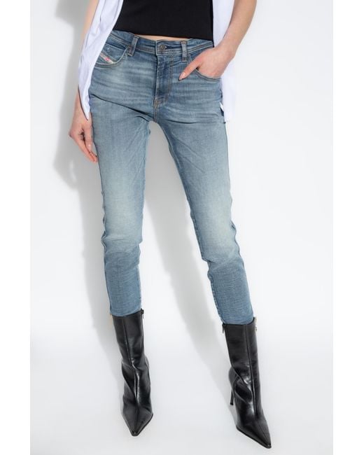 DIESEL Blue 2015 Babhila Straight-Leg Skinny Jeans