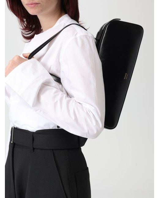 Khaite Black Simona Zipped Shoulder Bag