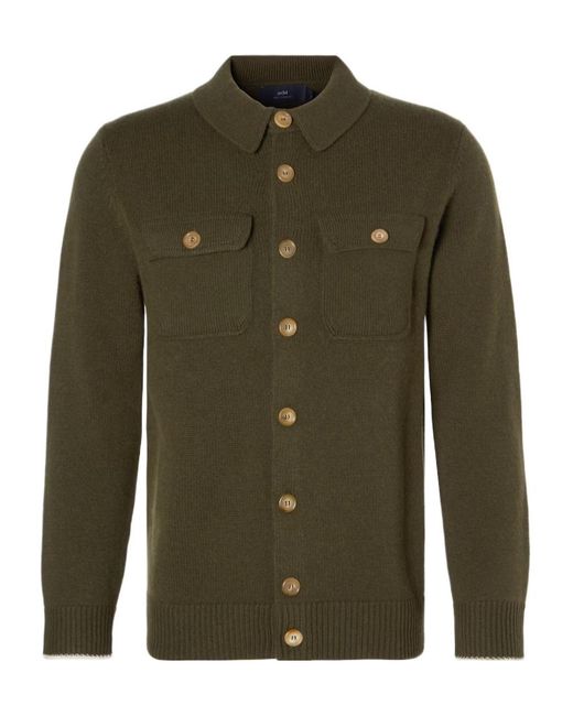 arch4 Green Redcar Cashmere Cardigan for men