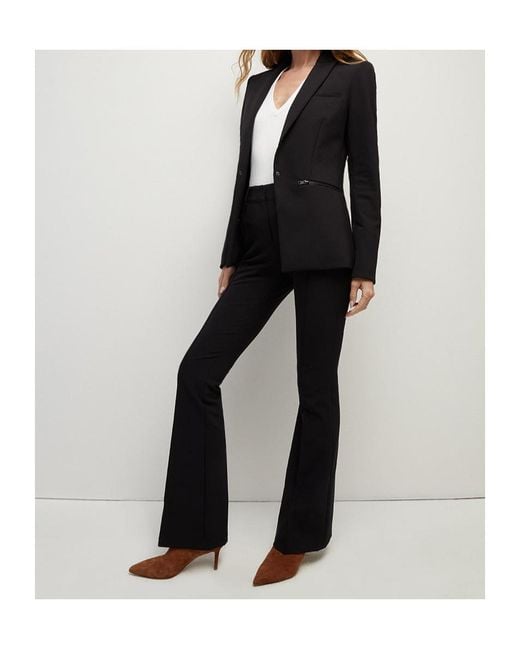 Veronica Beard Black Hibiscus Trousers