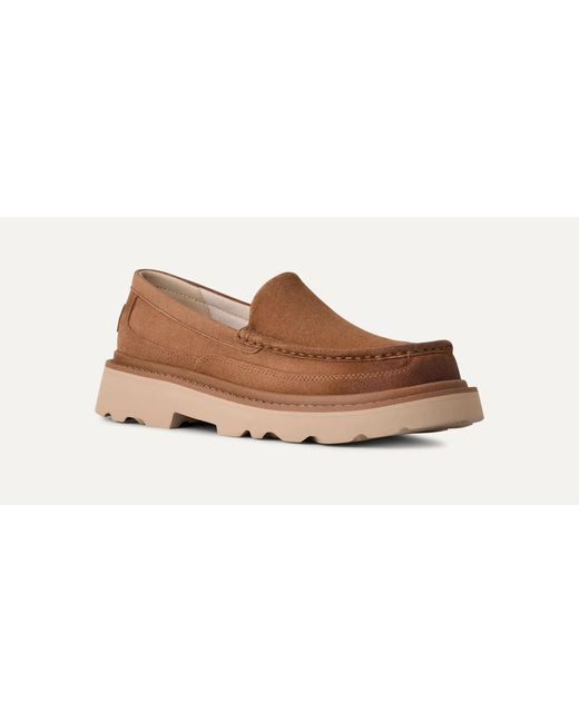 Ugg Brown Ascot Lug-Sole Loafers for men