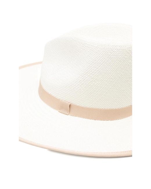 Max Mara White Wide-Brimmed Hat