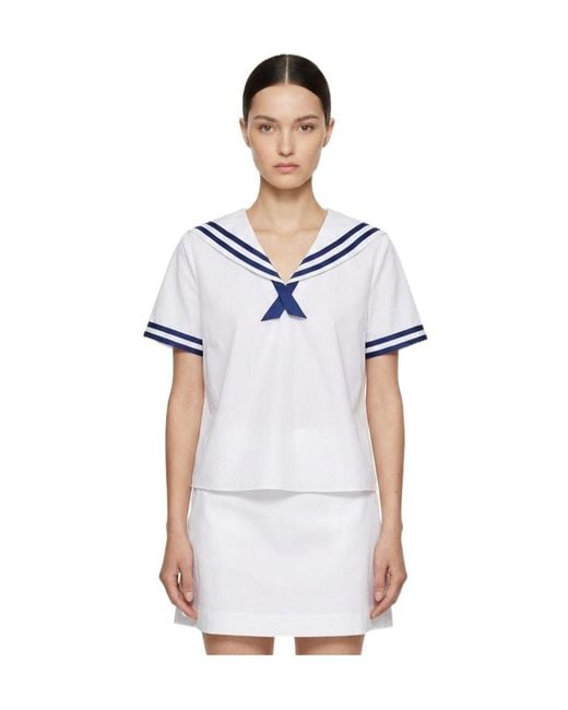 Marissa Chiara Blue Tie-Back T-Shirt