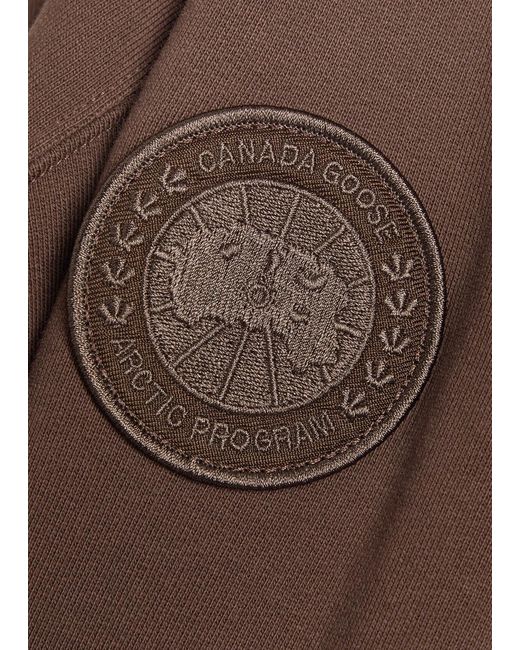 Canada Goose Brown Hooded Cotton Sweatshirt for men