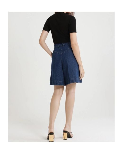 Patou Blue Denim Bermuda Shorts