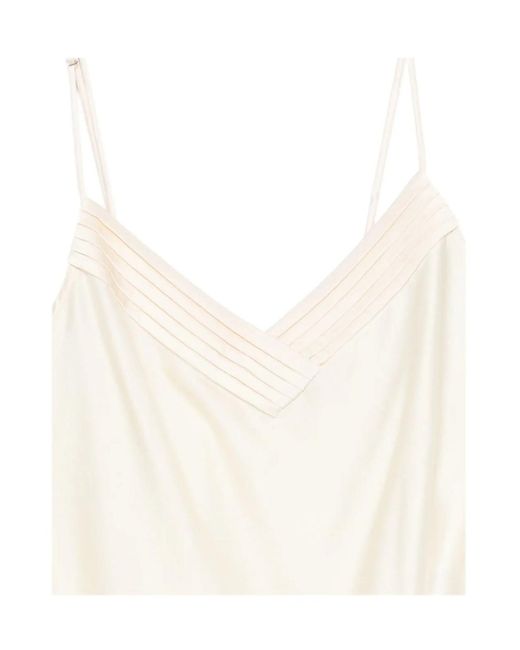 Forte_forte White V-Neck Bodysuit