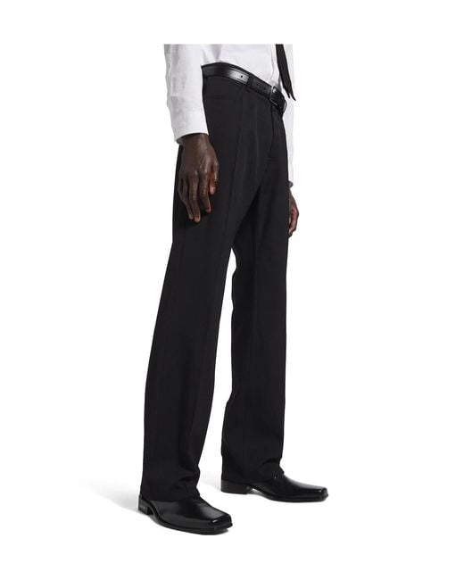 Balenciaga Black Straight-Leg Trousers for men